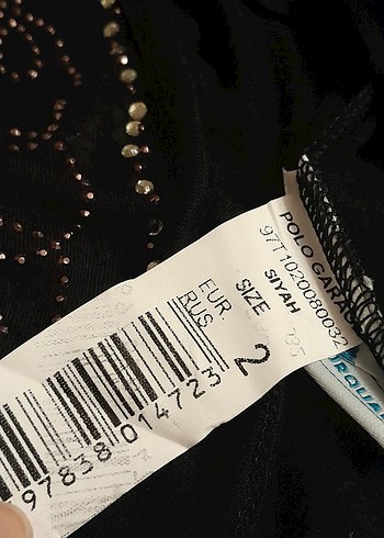 Pul ve taş İşlemeli Siyah Kadın Bluz - Görsel 6