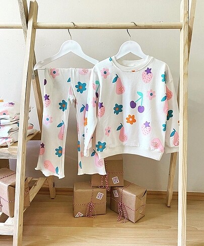 Zara Zara Meyve Baskılı Takım