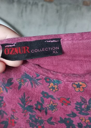 xl Beden bordo Renk Bordo Uzun Kollu Bohem Nakışlı Tunik