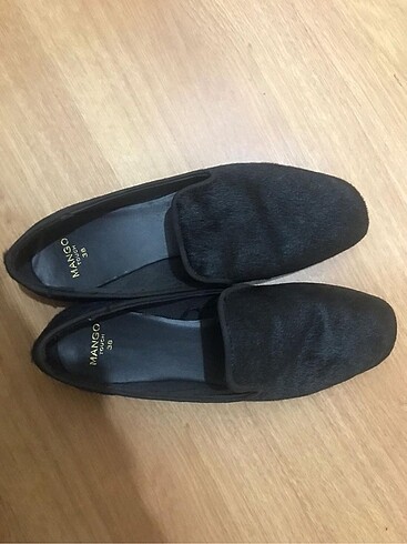 38 Beden Mango Tüy Dokulu Loafer