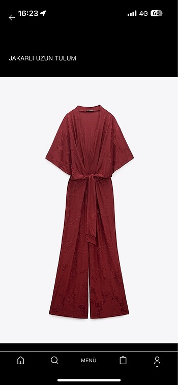 Zara Jakarlı Uzun Tulum