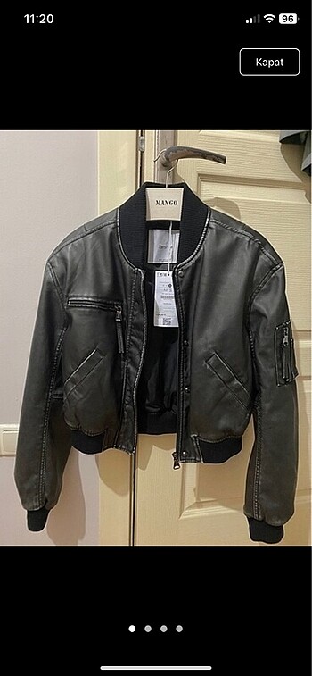 s Beden Bershka deri bomber ceket