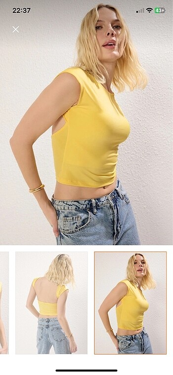 xs Beden Milla sarı bluz