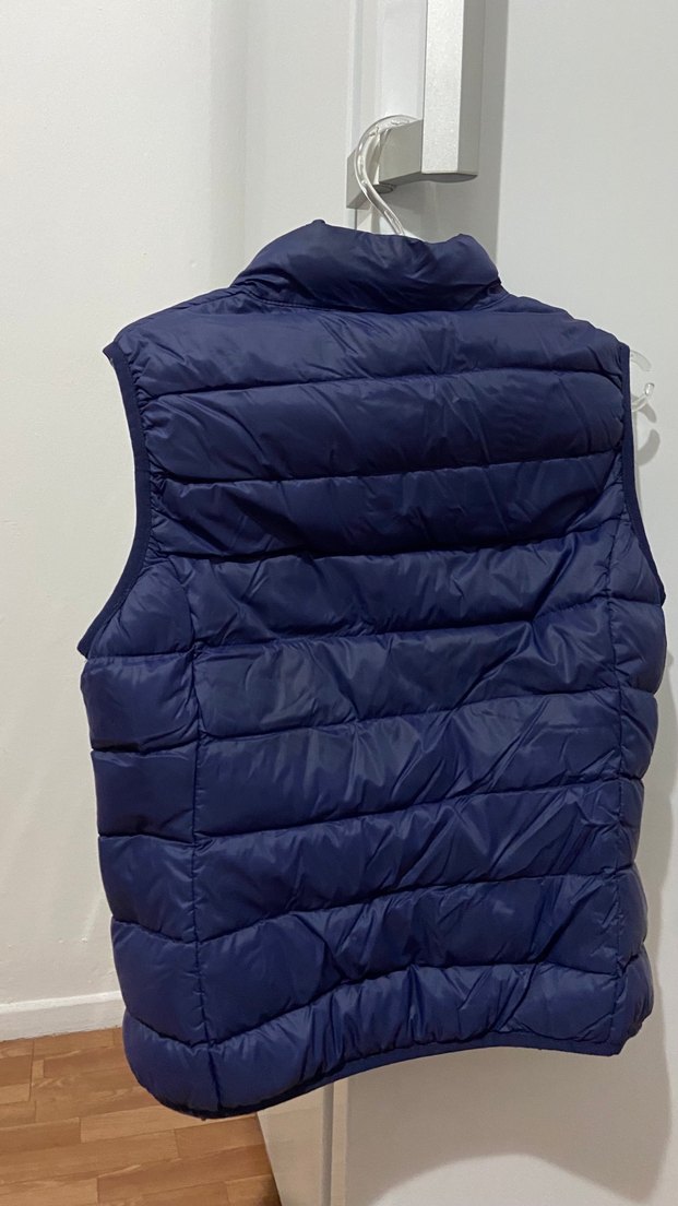 Kadın Lacivert Şişme Yelek Yüksek Yakalı - Görsel 2