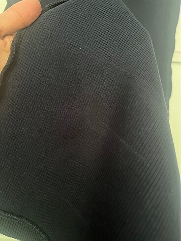 Kolsuz lacivert elbise - Görsel 3