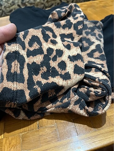 m Beden Leoparlı pijama takımı