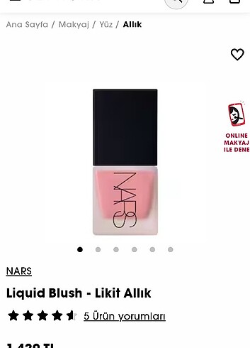 Nars sıvı allık