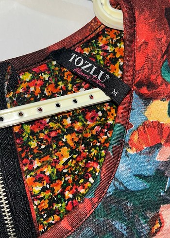 Uzun Kollu Çiçek Desenli Bohem Elbise - Görsel 2