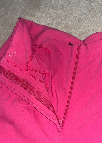 Xs pembe kumaş pantolon - Görsel 3