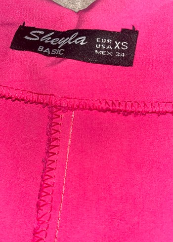 Xs pembe kumaş pantolon - Görsel 4