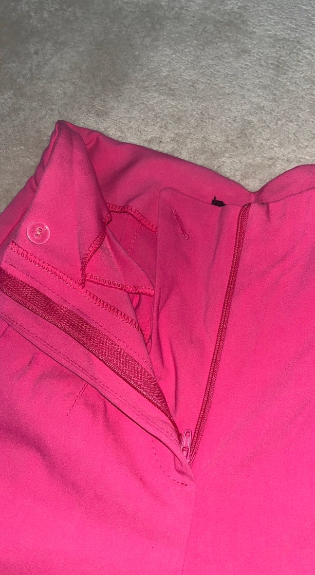 Xs pembe kumaş pantolon - Görsel 3