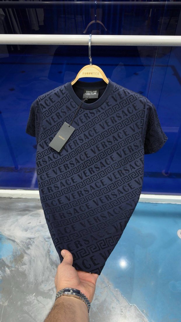 Lacivert Baskılı Erkek Tişört - Görsel 3