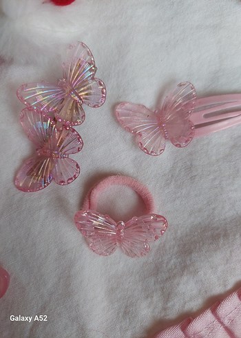 Renkli Desenli Çocuk Saç Tokaları ve Kurdeleler - Görsel 8