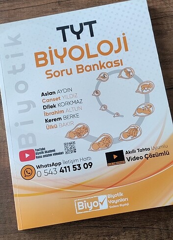 Biyotik yayınları tyt biyoloji soru bankası + hediye deneme 