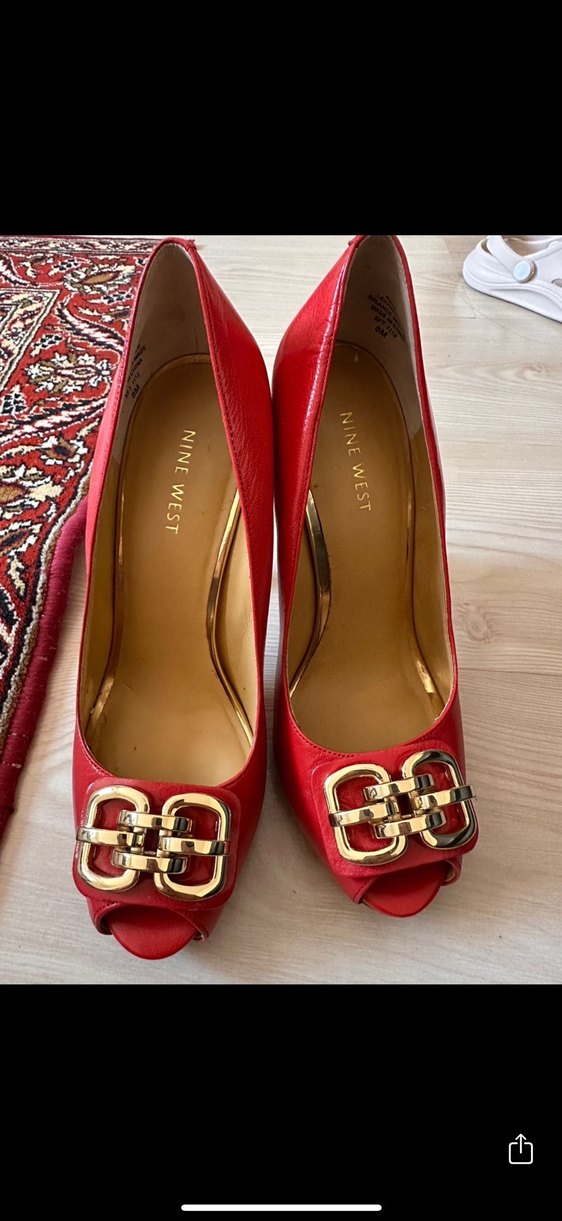 Parlak Deri Tokalı Stiletto - Görsel 3