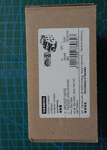 Siemens SIRIUS 3RT2027 15KW Kontaktör - Görsel 2