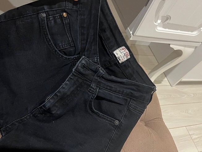 36 Beden siyah Renk Guess Siyah kot jean pantolon