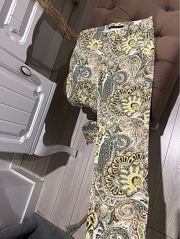 36 Beden Zara desenli pantolon