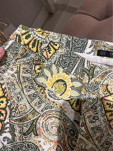36 Beden çeşitli Renk Zara desenli pantolon