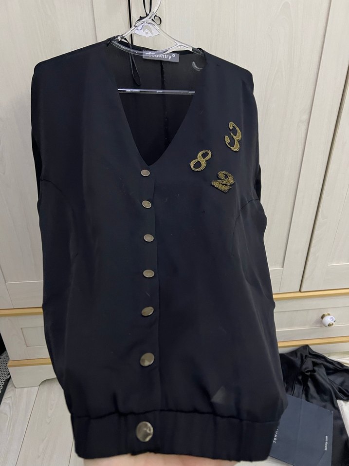 Düğmeli Siyah Kadın Midi Ceket - Görsel 2