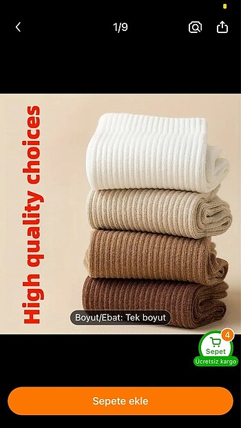 Kutulu Düz Kolej Çorabı 6?lı Dikişsiz Premium - Görsel 5