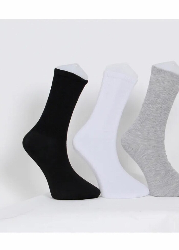 Kutulu Düz Kolej Çorabı 6?lı Dikişsiz Premium - Görsel 2