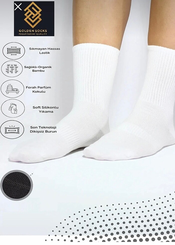 Kutulu Kalpli Kolej Çorabı 6?lı - Görsel 4