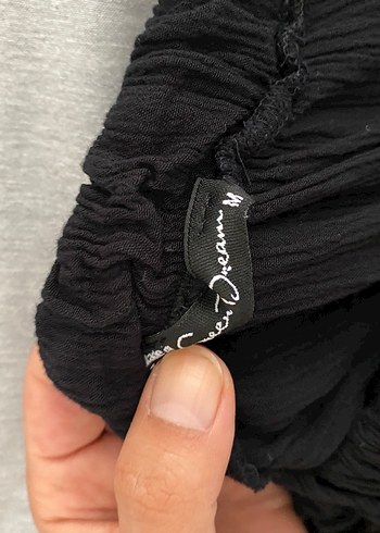 Düğmeli Siyah Etek - Görsel 2