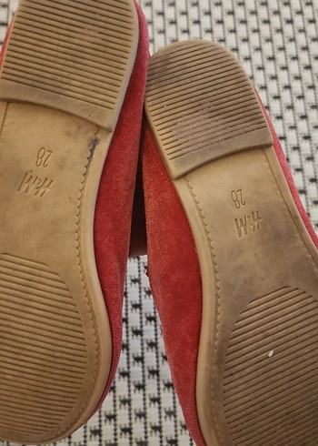 H&MKız Çocuk Kırmızı Fiyonklu Babet - Görsel 2