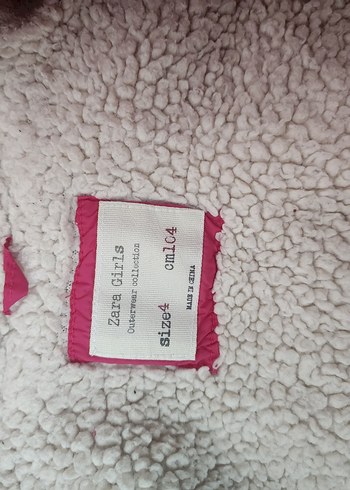 Kız Çocuk Pembe Kürklü Kapüşonlu Yelek zara - Görsel 2