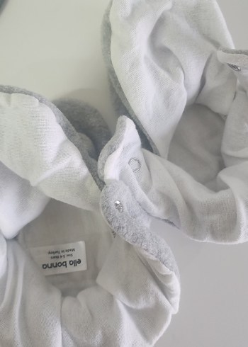 Orjinal ella bonaErkek Çocuk Gri Sıcak panduf patik - Görsel 6