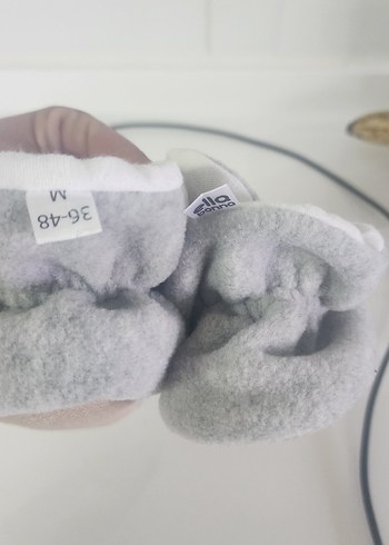 Orjinal ella bonaErkek Çocuk Gri Sıcak panduf patik - Görsel 2