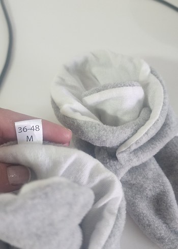 Orjinal ella bonaErkek Çocuk Gri Sıcak panduf patik - Görsel 5