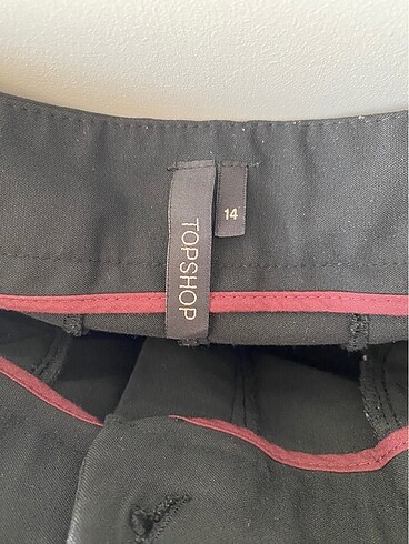 Topshop Topshop siyah kumaş pantalon