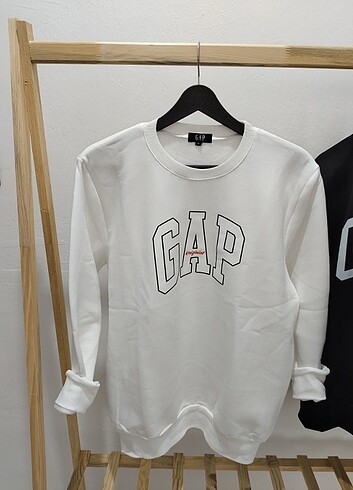 Gap 1. KALİTE UNİSEX BEYAZ L BEDEN GAP SWEATSHİRT 