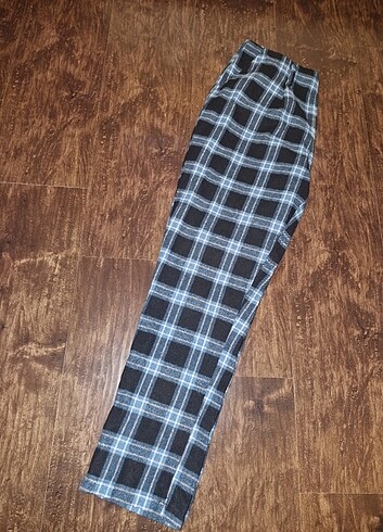 Lacivert Ekoseli Pantolon - Görsel 3