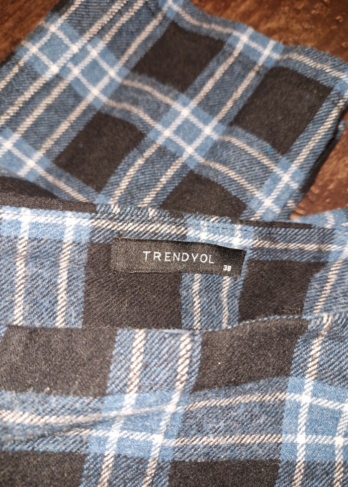 Lacivert Ekoseli Pantolon - Görsel 2