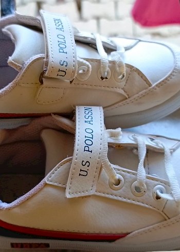 U.S. Polo Assn. Beyaz Erkek Çocuk Spor Ayakkabı