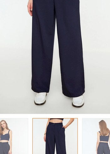 Lacivert milla  Pantolon - Görsel 2