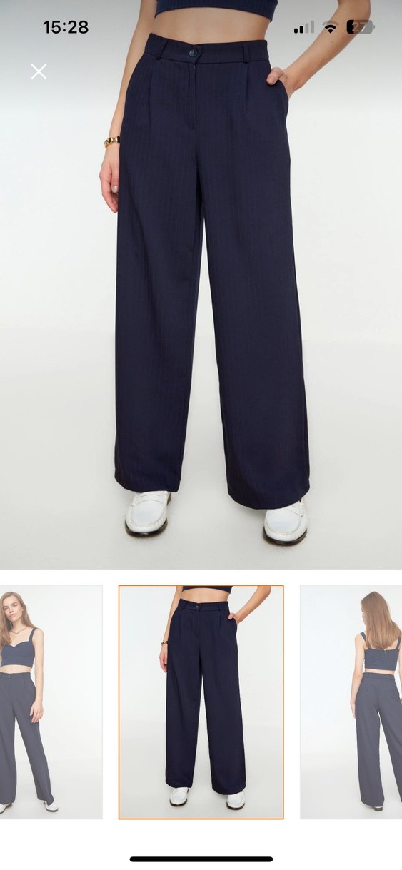Lacivert milla  Pantolon - Görsel 2