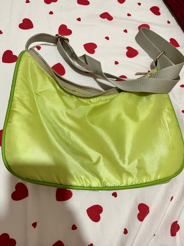 Yeşil Parlak Kadın Çanta - Görsel 5