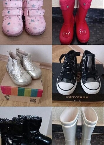 Kız Çocuk Yağmur Botu Çizme İlkadım Spor Ayakkabı Sandalet Babet - Görsel 14