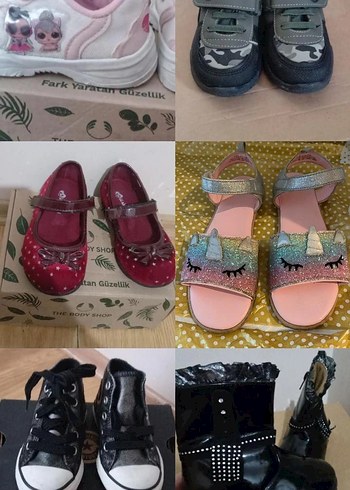 Kız Çocuk Yağmur Botu Çizme İlkadım Spor Ayakkabı Sandalet Babet - Görsel 4