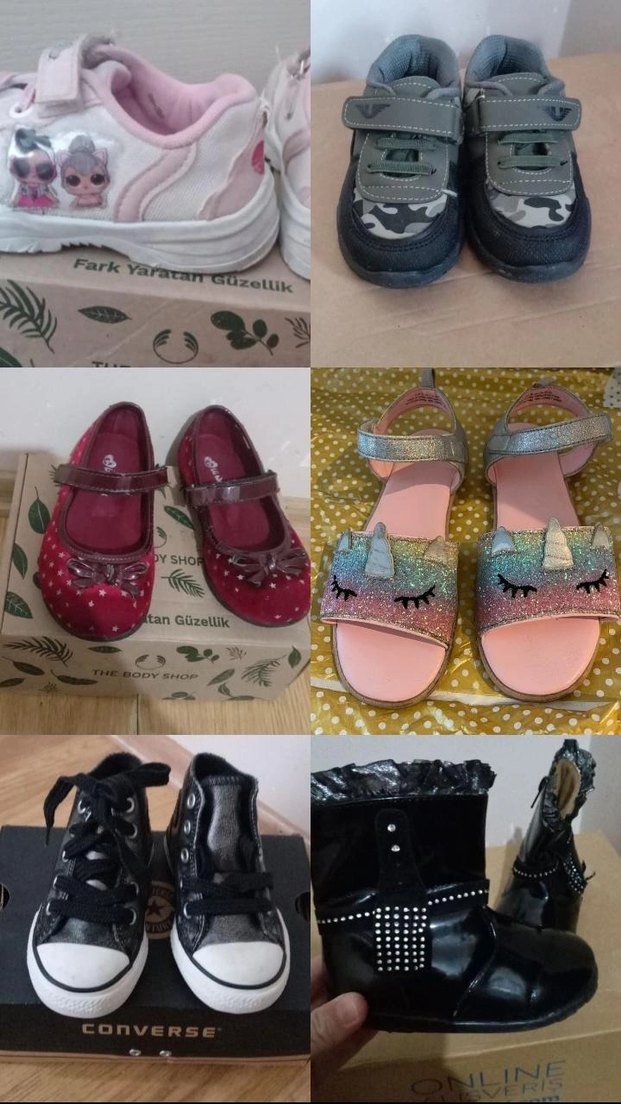 Kız Çocuk Yağmur Botu Çizme İlkadım Spor Ayakkabı Sandalet Babet - Görsel 4