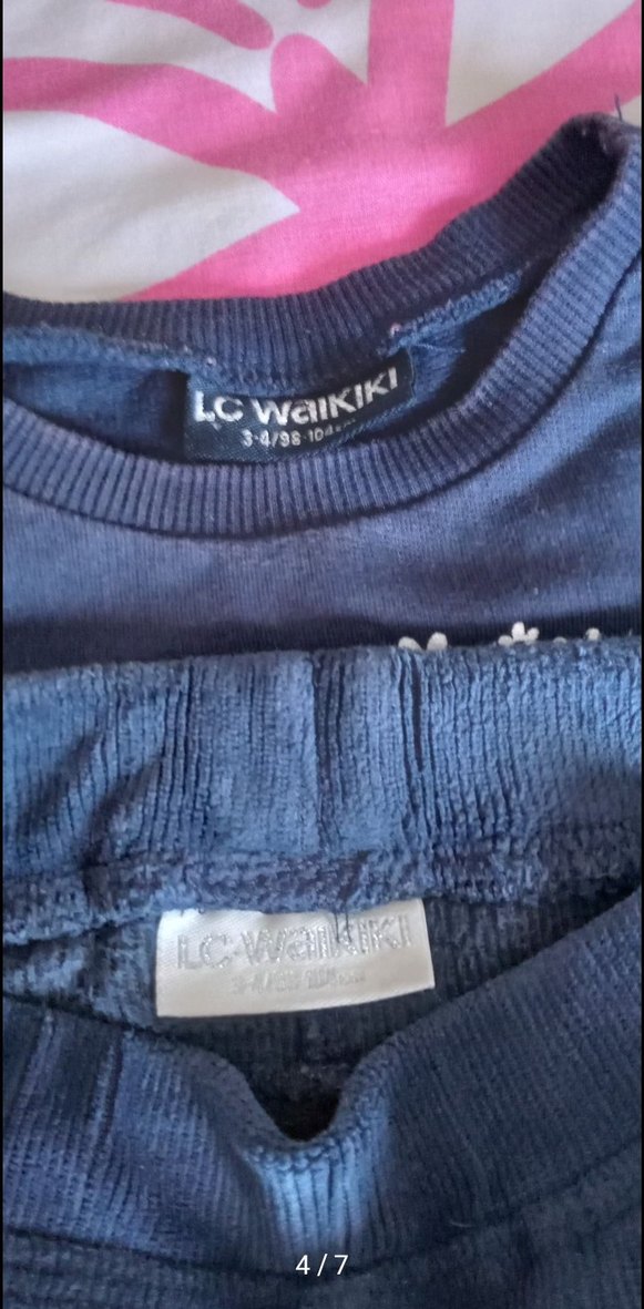 Kız Çocuk Sweatshirt ve Kadife Tayt - Görsel 3