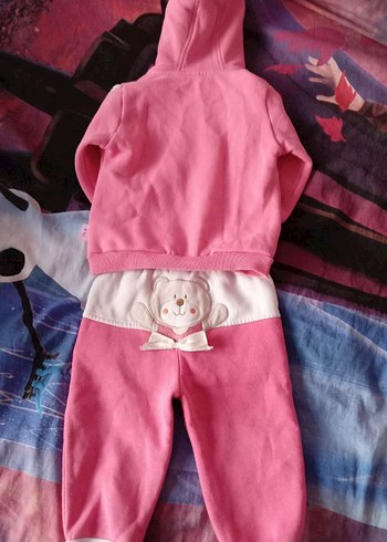 Kız Çocuk Uzun Kollu Kapüşonlu Alt Üst Takım - Görsel 2