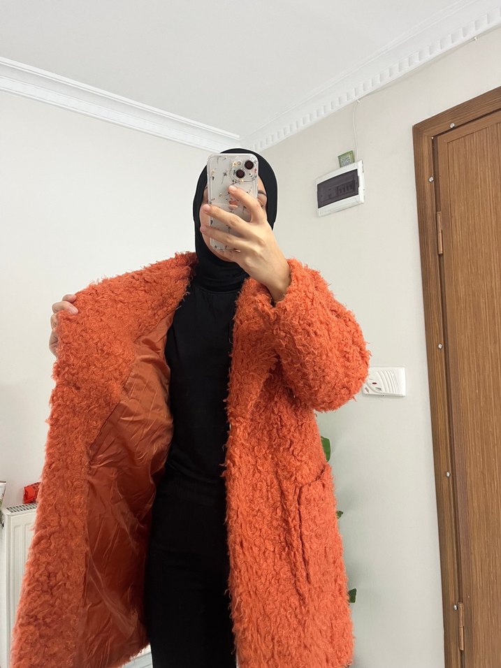Turuncu Peluş Kaban - Görsel 3