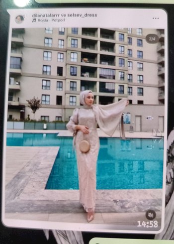 38 Beden Bohem Uzun Kollu Camel Renkli Bağlamalı Elbise