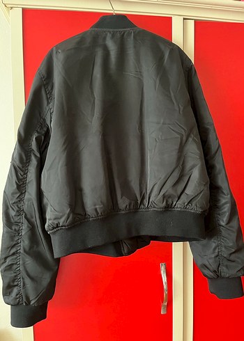 Fermuarlı Siyah Kadın Streetwear Ceket - Görsel 3