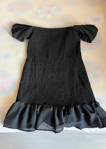 Kadın Siyah Straplez Mini Elbise - Görsel 2